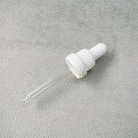 Bouchon compte-gouttes inviolable en plastique 18/410 pour flacon en verre ambré de 100 ml