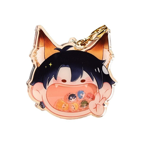 Boce Custom Logo UV Printed Acrylic Keychain Combination <b>Gift</b> Set-Cost-Effective Popular Style Promotional Novelty <b>Gifts</b> - Product Image 3