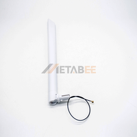 Antenne WiFi 5dBi Rubber Duck 2.4GHz blanche omnidirectionnelle