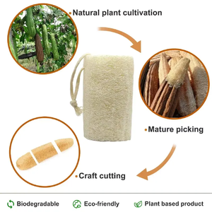 Esponja Natural de Luffa para Baño y Ducha, Estropajo de Limpieza para Cocina, Almohadilla Exfoliante, Accesorios de Baño - Product Image 6
