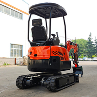 Mini-excavatrice en promotion 1,3 tonne, moteur Kubota, CE EPA Euro 5, zéro recul de queue, micro-excavatrice sur chenilles pour jardin et usage domestique