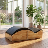 Correcteur de posture Pilates en chêne massif, double usage maison et studio, équipement professionnel pour l'entraînement du tronc et de la posture