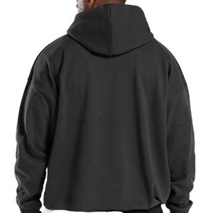 Fournisseur de sweats à capuche décontractés pour hommes de haute qualité, logo personnalisé, style double ligne sur la poitrine, sweats amples pour hommes - Product Image 5