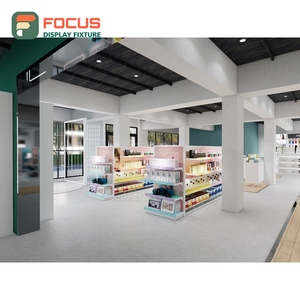 Custom Wig Display Cabinet Wood Glass Multi Layer Shelf Drawer Hair Store Display Cabinet Fixture - Product Image 6