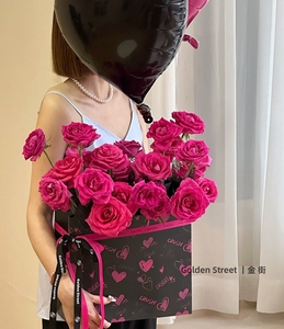Otoño en color último amor corazón abrazando cubo bolsas de embalaje floral ramo flor <span class=keywords><strong>caja</strong></span> rosa <span class=keywords><strong>para</strong></span> el Día de San Valentín - Product Image 4
