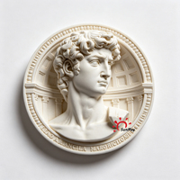 Aimant de réfrigérateur en résine 3D personnalisé, qualité muséale, souvenir d'Italie, sculpture de la Statue de David, pour galerie d'art, boutique de cadeaux, vente en gros