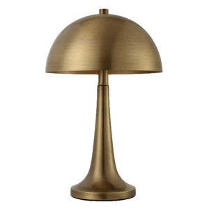 Modern Mushroom <b>Table</b> Lamp E26 LED Switch Control Bedroom Living Room Lighting Decorative Gold Finish - Product Image 5