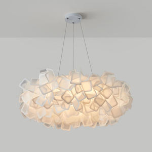 Lámpara Colgante Moderna con Flores Blancas, LED Blanco Cálido, Regulable, Altura Ajustable, Compatible con CA, 3 Años de Garantía, para el Hogar - Product Image 4