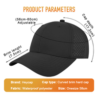 Gorra Snapback Personalizada de Alto Rendimiento, Talla XXL para Cabezas Grandes, Corte Láser de Precisión, Transpirable, de Secado Rápido, con Logotipo 3D, 6 Paneles, Gorra de Béisbol