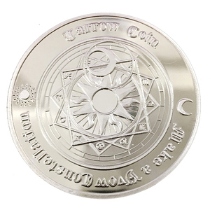 Arte de la artesanía de metal de la adivinación sol Luna constelación desafío moneda - Product Image 5