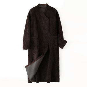 <span class=keywords><strong>Abrigo</strong></span> de Lana de Oveja con Pelo Integrado, Estilo Nuevo de Invierno 594, Reversible, de Lana Rizada, <span class=keywords><strong>Largo</strong></span>, Raglán, para <span class=keywords><strong>Mujer</strong></span> - Product Image 5