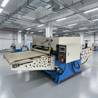 Machine de découpe automatique à alimentation par convoyeur, contrôlée par PLC, de précision CNC pour la fabrication de chaussures, avec moteur