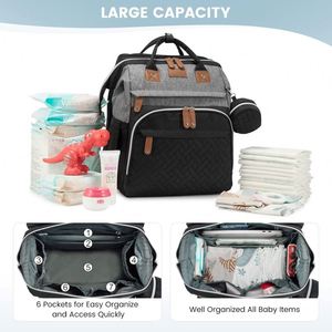 Bolsa de Pañales Multifuncional Rosa para Bebé, Mochila para Mamá de Gran Capacidad, Bolsa de Maternidad para Viajes, Cuidado del Bebé, Fábrica con Certificación BSCI - Product Image 3