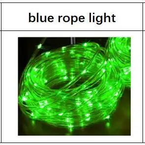 Solar Waterproof Tube LED Christmas Decorative Multi Color Rope String Lights Outdoor For Garden Patio Party Weddings Decor