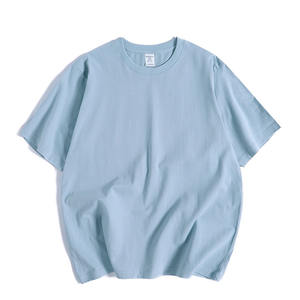 Camiseta en blanco extragrande de manga corta Unisex de peso pesado 100% algodón logotipo impreso personalizado Camiseta lisa de talla grande para hombres - Product Image 5