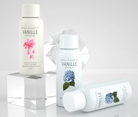 Bouteille de lotion rechargeable en PET de 50 ml avec logo personnalisé imprimé, bouchon rotatif ordinaire, bouchon intérieur, emballage cosmétique de voyage