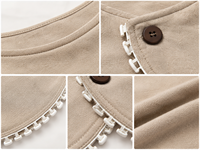 Ensemble Robe Tablier et Jupe à Volants Élégante pour Chaton Beige Doux Hamolly avec Bonnet Confortable – Costume de Vacances pour Animaux
