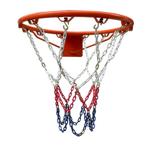 <span class=keywords><strong>Filet</strong></span> <span class=keywords><strong>de</strong></span> <span class=keywords><strong>basket</strong></span>-ball <span class=keywords><strong>en</strong></span> métal Chaîne tressée <span class=keywords><strong>en</strong></span> acier <span class=keywords><strong>Filet</strong></span> <span class=keywords><strong>de</strong></span> <span class=keywords><strong>basket</strong></span>-ball standard robuste 12 crochets - Product Image 1