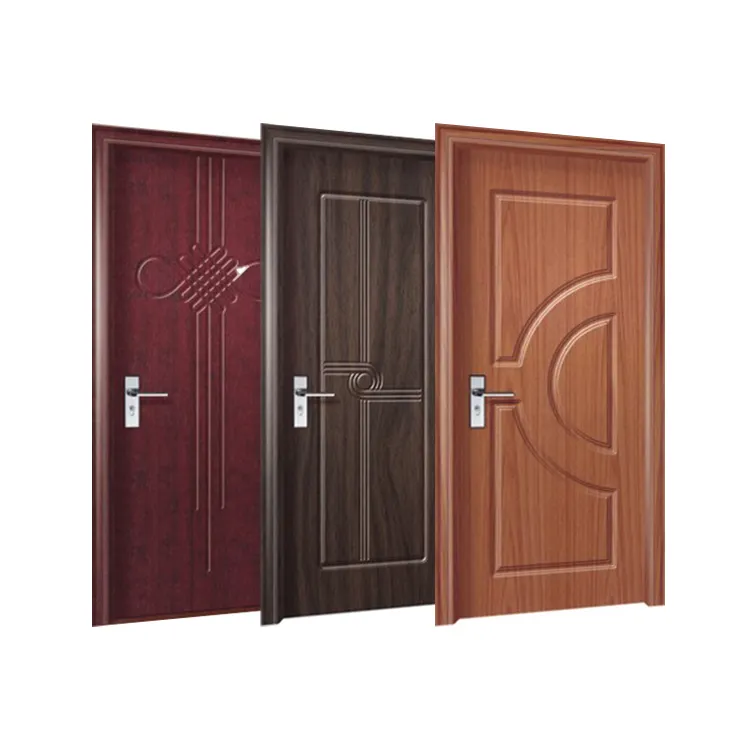 TECHTOP सरल सागौन लकड़ी के दरवाजे डिजाइन ठोस लकड़ी खलिहान दरवाजा फ्रेंच लकड़ी के दरवाजे के लिए घर आंतरिक