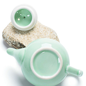 Tetera de <span class=keywords><strong>Porcelana</strong></span> China Barata con Diseño 3D de Pez, Tetera de Cerámica Celadón, Tetera de Kung Fu - Product Image 5
