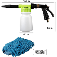 Outil de nettoyage pour lavage de voiture Pistolet à mousse 4 couleurs Tuyau d'arrosage Lance à mousse de neige basse pression