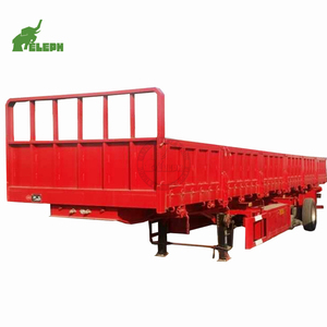 Tri trục phẳng Trailer 40cbm Rèm bên bán Trailer 60ton tiện ích mở lốp xe tải chở hàng Trailer - Product Image 3