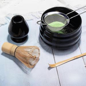 Venta caliente Matcha Bowl Tea Accessories Set 100 Prong Whisk Bamboo Spoon Matcha Starter Kit para la ceremonia del té empaquetada en bolsa - Product Image 1
