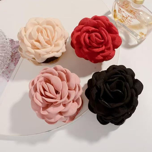 Horquilla con diseño de rosa, estilo sencillo y elegante, popular, exquisita, accesorio para el cabello de mujer, venta al por mayor. - Product Image 2