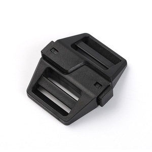 Plastic Side Release Buckle 25mm Black Durable Bag Backpack Accessory <b>Webbing</b> Nylon Adjustment Buckle - Product Image 2