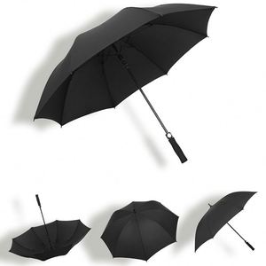 60 Inches 8 Ribs Fully Fiber Big <b>Large</b> Double Layer Canopy Strong Windproof Golf <b>Umbrella</b> China Suppliers - Product Image 1