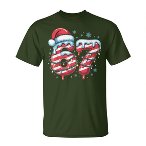 Camiseta 67 Meme Six Seven Christmas Candy Cane Drip - Product Image 2