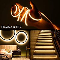 Ruban LED COB Personnalisable Étanche IP68 Dimmable Ra90 Ra80 5V 12V 24V 3000K 4000K 6000K 3mm 5mm 8mm
