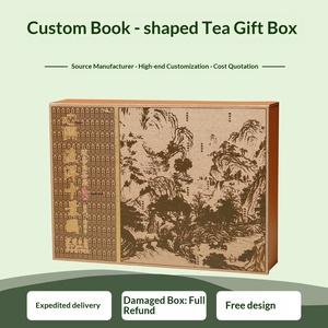 Custom Sky-Lid <b>Box</b> Golden Junmai Wuyi <b>Black</b> Tea Gift Set for Holidays - Product Image 5