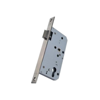 Corps de serrure à mortaise à rouleau unique en acier inoxydable 304, 55 mm de déport, résistant au feu, étanche, antivol, durable