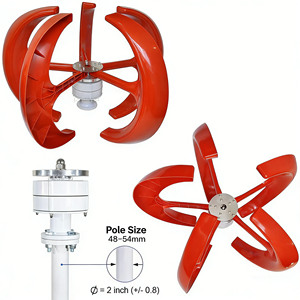 Generador Eólico de Eje Vertical OEM ODM de 12V 24V 100W para Suministro de Energía en el Hogar y al Aire Libre - Product Image 2