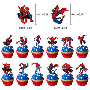 Venta al por mayor Spiderman Anime personaje cumpleaños fiesta decoración Banner pastel Topper globo conjunto para niños - Product Image 6