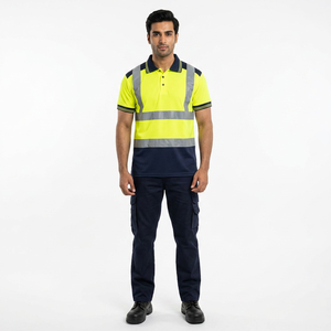 Ropa de Trabajo de Alta Visibilidad para Hombre, Transpirable, con Estampado, Manga Corta, Personalizable con Logotipo, Reflectante, de Seguridad - Product Image 1