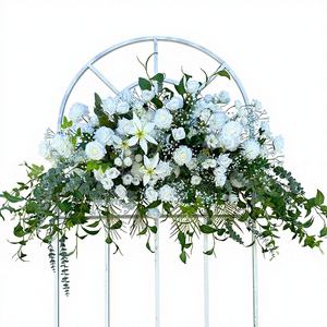 ดอกไม้ประดิษฐ์แถวยาวสำหรับแขวนประดับดอกไม้ผ้าคาดตกแต่งงานแต่งงานงานตามสั่ง - Product Image 1