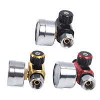 Mini jauge de pression d'air réglable, 3 pièces, pistolet de pulvérisation, jauge de valve de contrôle pour compresseur d'air et outils d'air