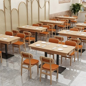 Muebles de Restaurante Comerciales Duraderos al por Mayor, OEM ODM, Muebles Modulares para <span class=keywords><strong>Bar</strong></span>, Cafetería, Catering, Juego de Sillas y Mesa de Comedor - Product Image 5