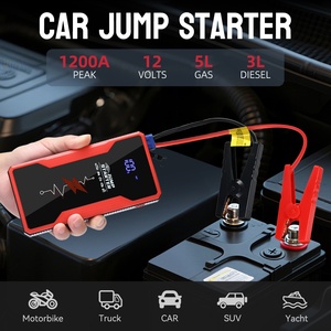 Nouvelle <span class=keywords><strong>Batterie</strong></span> de Démarrage d'Urgence pour <span class=keywords><strong>Voiture</strong></span> Grande Capacité 12V 12000mAh, Portable, pour Usage Extérieur, Noir et Rouge - Product Image 3