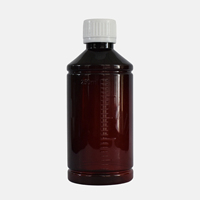 Flacon de liquide oral en PET de 250ml avec bouchon à vis et pompe-certifié GMP pour sirop de jus de médecine inviolable