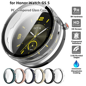 Funda Protectora Rígida de PC con Cristal Templado para <span class=keywords><strong>Honor</strong></span> Watch <span class=keywords><strong>GS</strong></span> 5, Protector de Pantalla para <span class=keywords><strong>Reloj</strong></span> Inteligente <span class=keywords><strong>Honor</strong></span> GS5 - Product Image 1