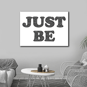 Usine Directement Ventes Juste Être Inspiraional Quetes Pour La Vie Quotidienne Ovale C Imprimé Toile Peinture Pour La Maison Hôtel Café Décor - Product Image 2