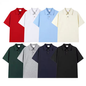 Camisetas de Algodón Transpirables de Manga Corta, Estilo Casual, Unisex, con Logotipo Personalizado, para Verano, Camiseta Polo para Hombre - Product Image 1