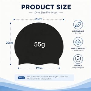 Silicone Swimming Cap Sports Promotion Gift Adult Waterproof Elastic Swim <b>Hat</b> With Custom Logo and Multi Colors - Product Image 3