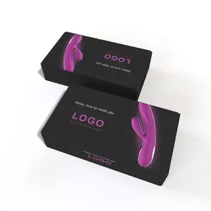 Palo de masaje vibratorio con logotipo personalizado para mujer, masajeador vibratorio recargable, caja de papel de cartón, embalaje de papel de cartón