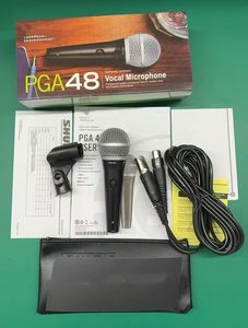 Micrófono Dinámico con Cable PGA48 <span class=keywords><strong>Profesional</strong></span> de Alta Calidad para Presentaciones, Conferencias, Uso Doméstico, Compatible con <span class=keywords><strong>Shure</strong></span> - Product Image 1