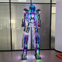 Traje de Robot Mecha Luminoso Operado por Humanos, para Espectáculos Interactivos en Interiores, Banquetes y Parques Temáticos