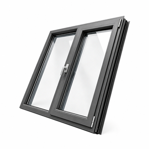 <span class=keywords><strong>Ventanas</strong></span> Modernas Personalizadas para Casas con Vidrio Triple Aislante Insonorizado, Marco de Aleación de <span class=keywords><strong>Aluminio</strong></span>, Diseño de Proyecto para Kioscos y Tiendas - Product Image 2